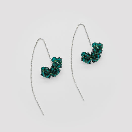 5. Vert émeraude . Boucles d'oreilles