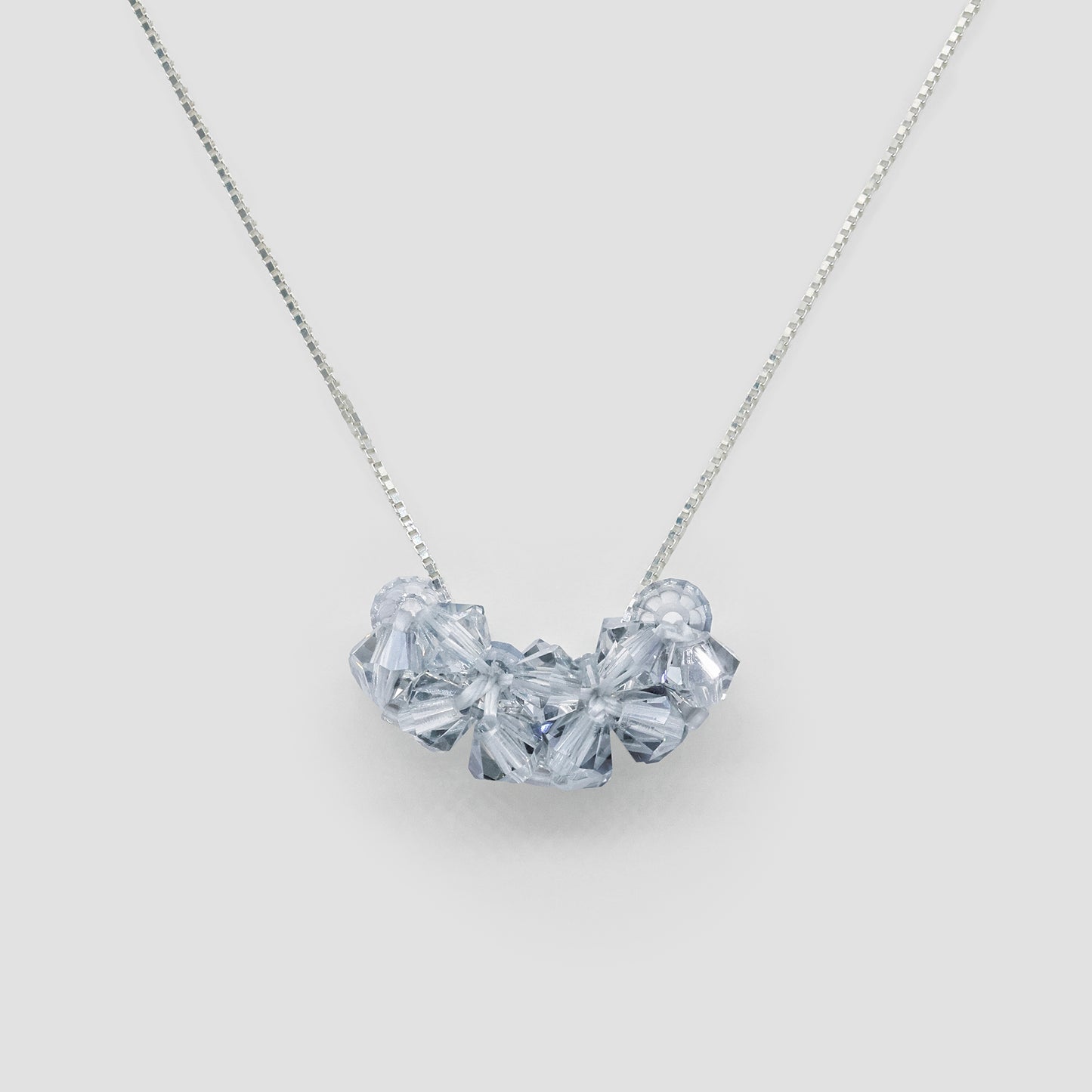 3. Bleu cristal . Collier