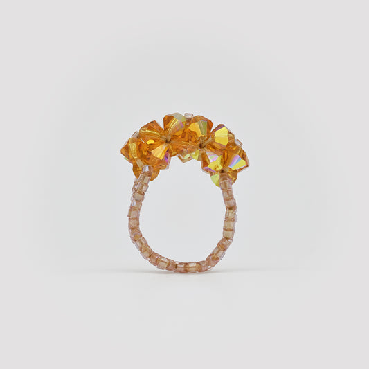 7. Jaune topaz irisé . Bague