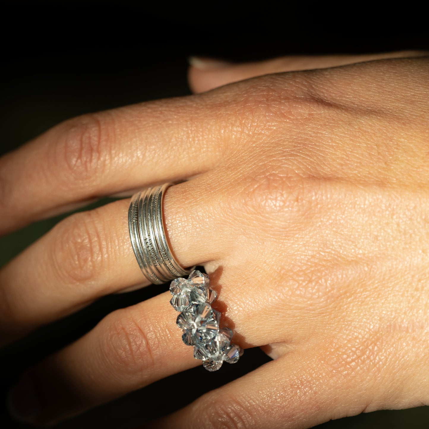 6. Bleu cristal . Bague