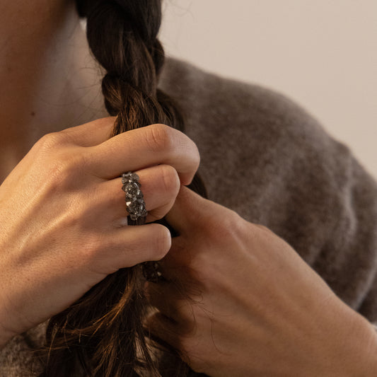 Diamant noir . Bague